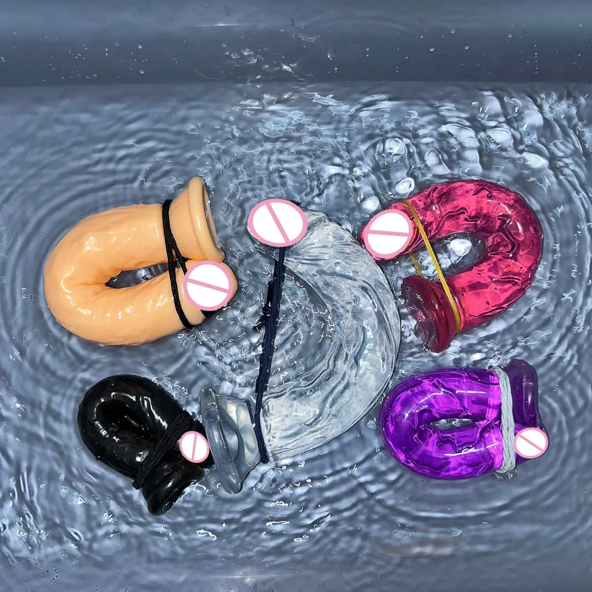 Barato 5 colores pequeño consolador transparente ventosa gelatina pene mujeres erótico sexo Anal juguetes clítoris suave masturbadores vaginales pene — image 4