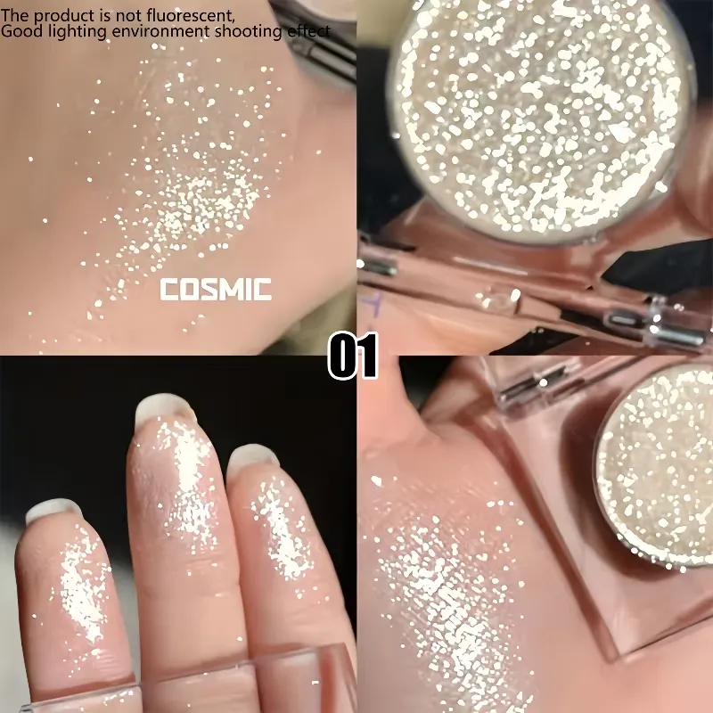 Σκιά ματιών με λάμψη μεγάλης διάρκειας - Radiant High Shine Finish Instant Highlighting Effect Sparkling Powder Eye Shadow for Party — image 7