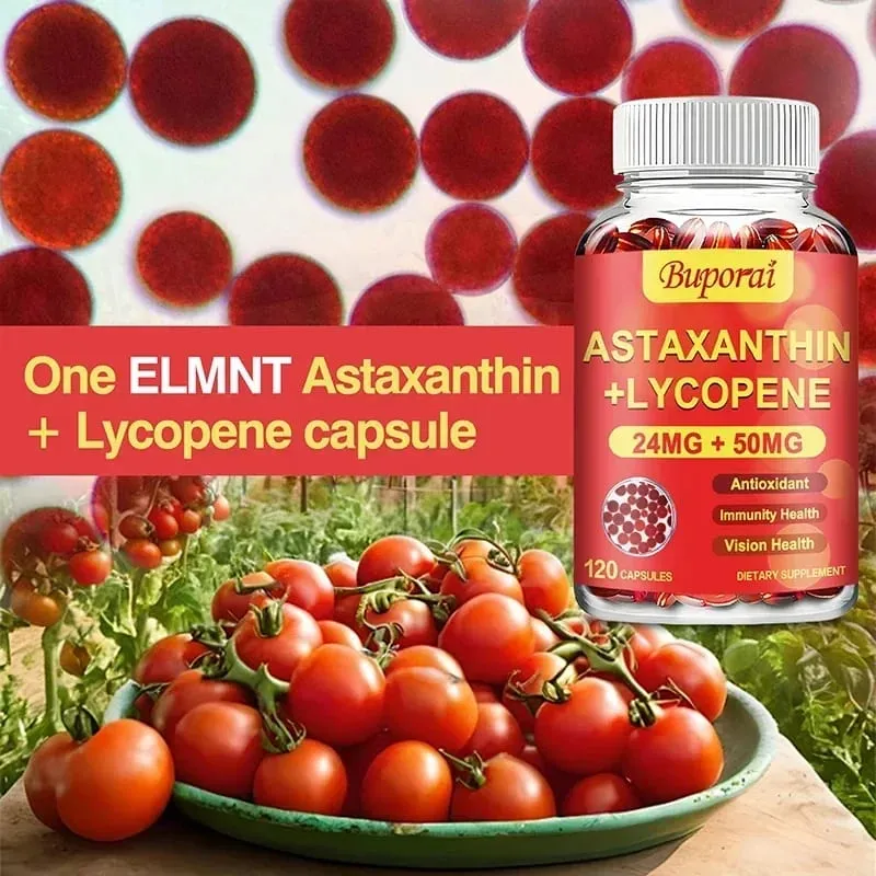 Astaxanthin + Lycopene Softgels - Antioxidant Supports Heart Eye Skin and Prostate Health Improves Immune Function — image 3