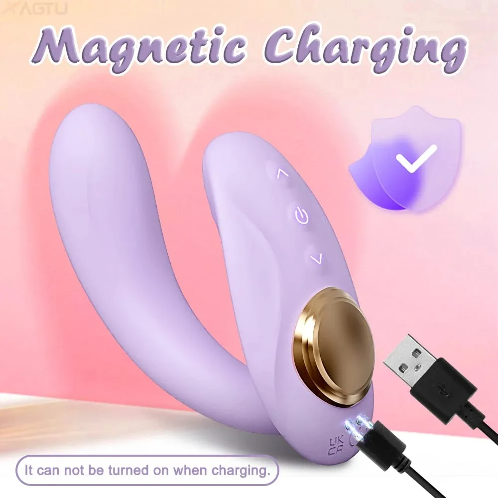 APP Control Double-Ended Vibrator for Women G-Spot Dildo Penis Removable Vagina Vibrating Adult Sex Toys for Lesbian Couples — image 5