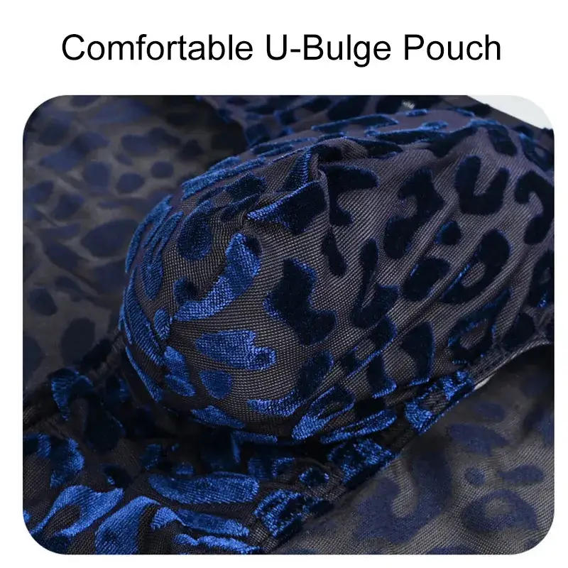Leopard Print Men's Flat Underwear Sexy And Breathable U-Bulge Pouch Ice Silk Triangle Underwear Sexy Men's Underwear Gifts 2026 — image 1