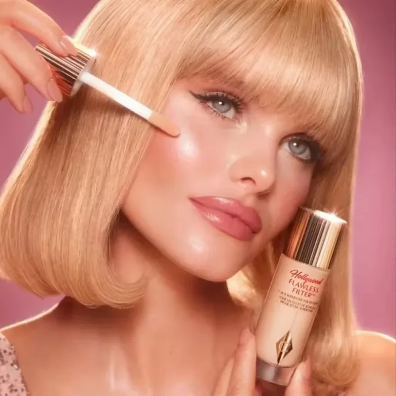 Charlotte Tilbury Hollywood Flawless Liquid Highlighter Moisturises Skin Palette Satin-matte Shimmer Metallic Finishes Makeup