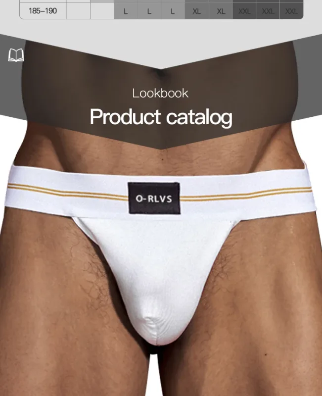 Mga Brief Panlalaking Seamless Hip Design Mens Underwaer Super Large Wide 5cm Elastic Band Independent Codpiece Boy Short Pants — image 18