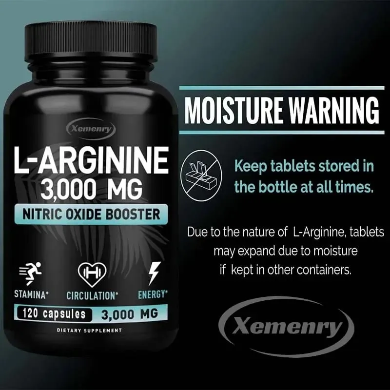 L-Arginine 3000mg - for Energy Strength and Endurance Support During Exercise | Muscle Mass Non-GMO — image 4