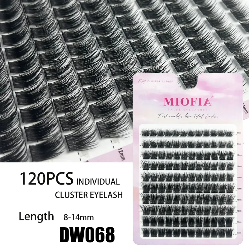 10 σειρές 3D Faux Mink Cluster Ψεύτικες βλεφαρίδες Cat Eye Lashes Φυσικές παχιές βλεφαρίδες DIY βλεφαρίδες μακιγιάζ Extensions βλεφαρίδων