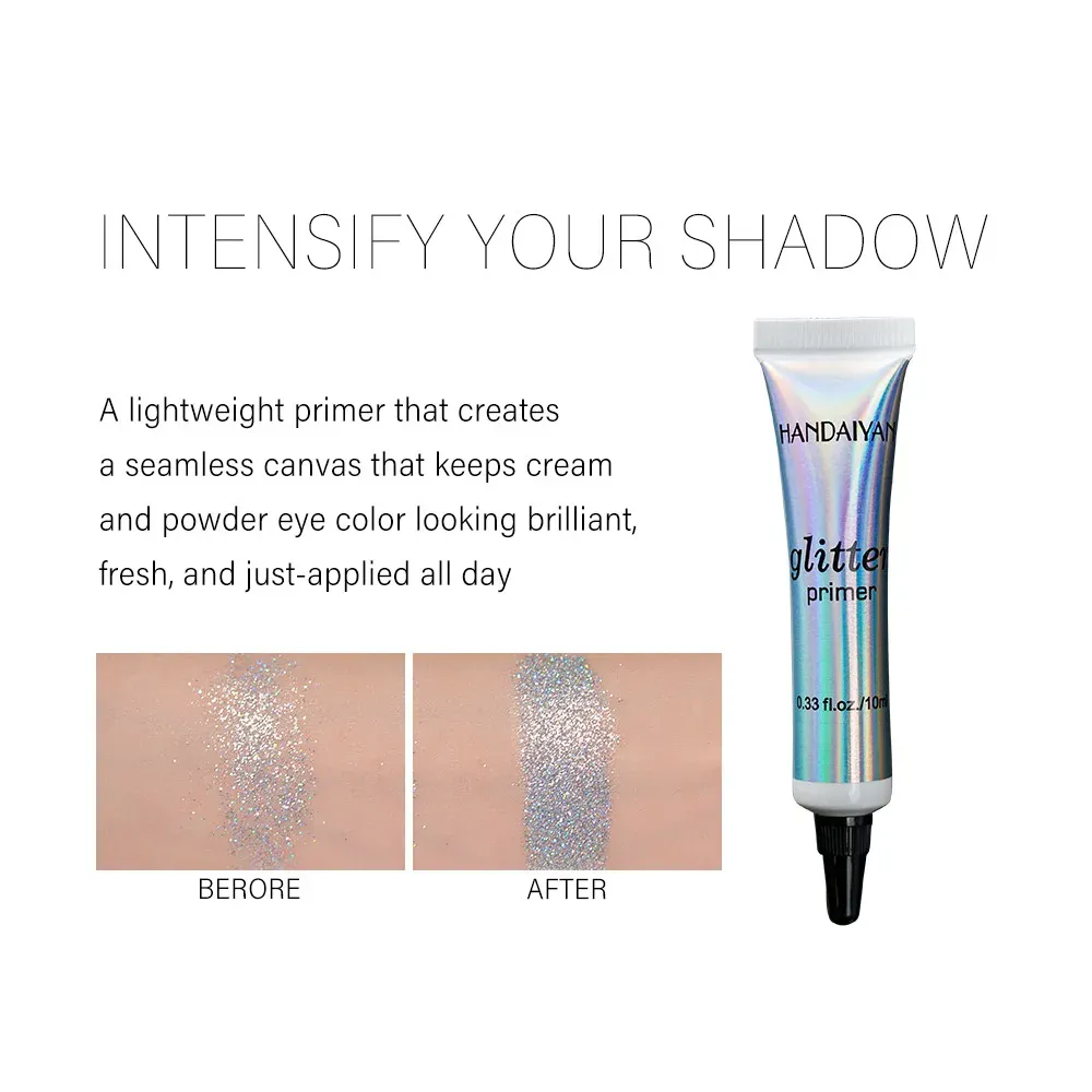 Γυναικεία βάση μακιγιάζ Glitter Eyeshadow Primer Μεγάλης διάρκειας Χρώμα Special Eye Primer Light Milk Cream Texture Cosmetics — image 2