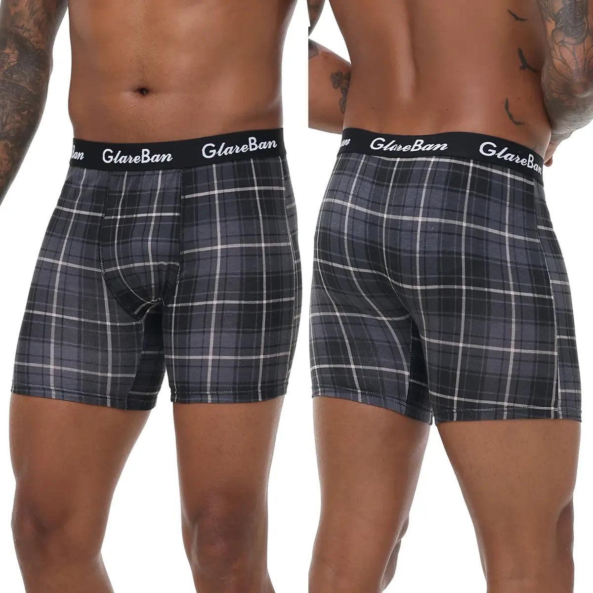 5 pz Set Mid-Lungo Casuale Boxer di Cotone Shorts Intimo Uomo Mutande Maschili per Gli Uomini Boxer Scivola Mutandine Morbide Slip di marca — image 3