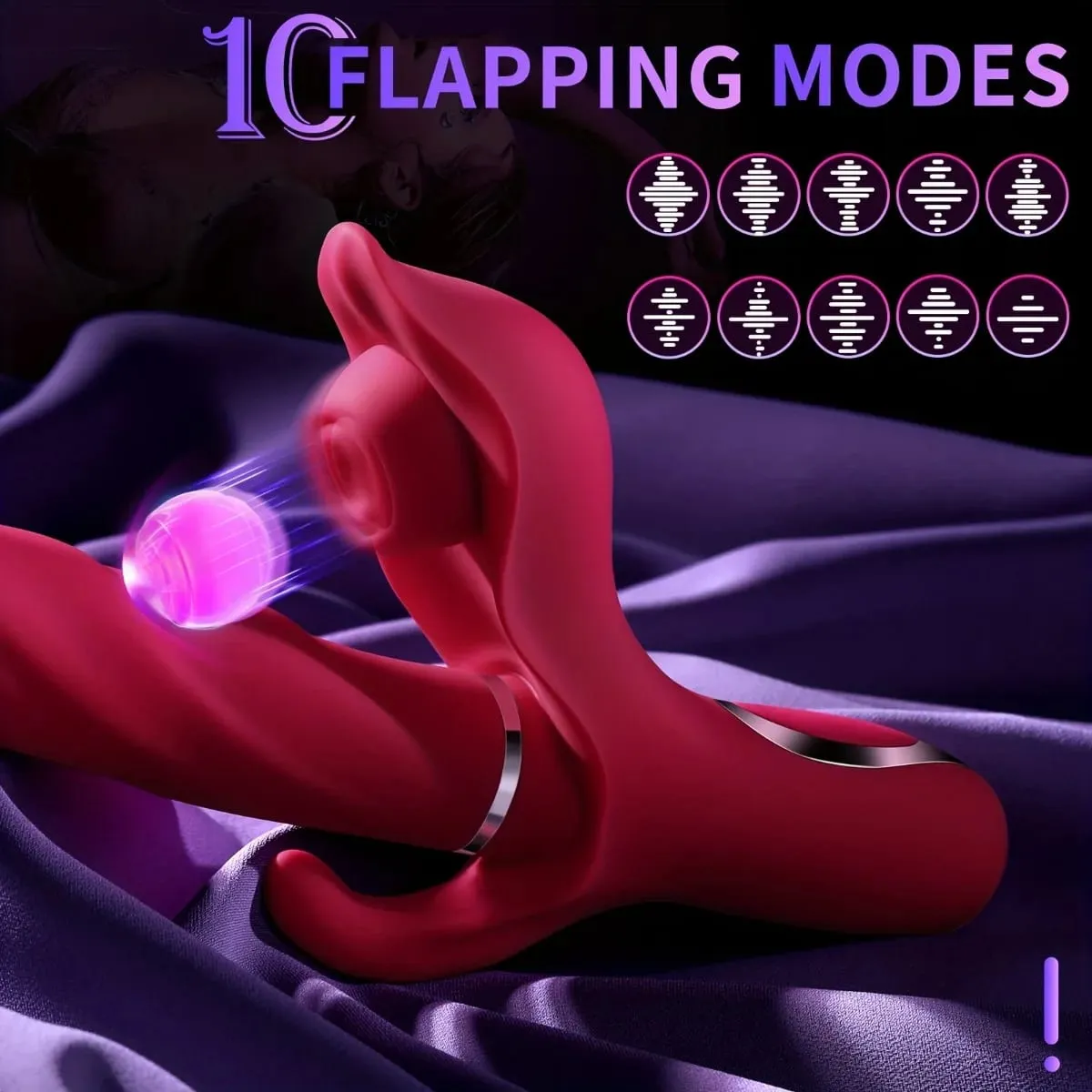 3 in 1 Thrusting Dildo Vibrator G-Spot Rabbit Vibrator for Women Vagina Clitoris Stimulator Sex Toys Adults Products For Women — image 3