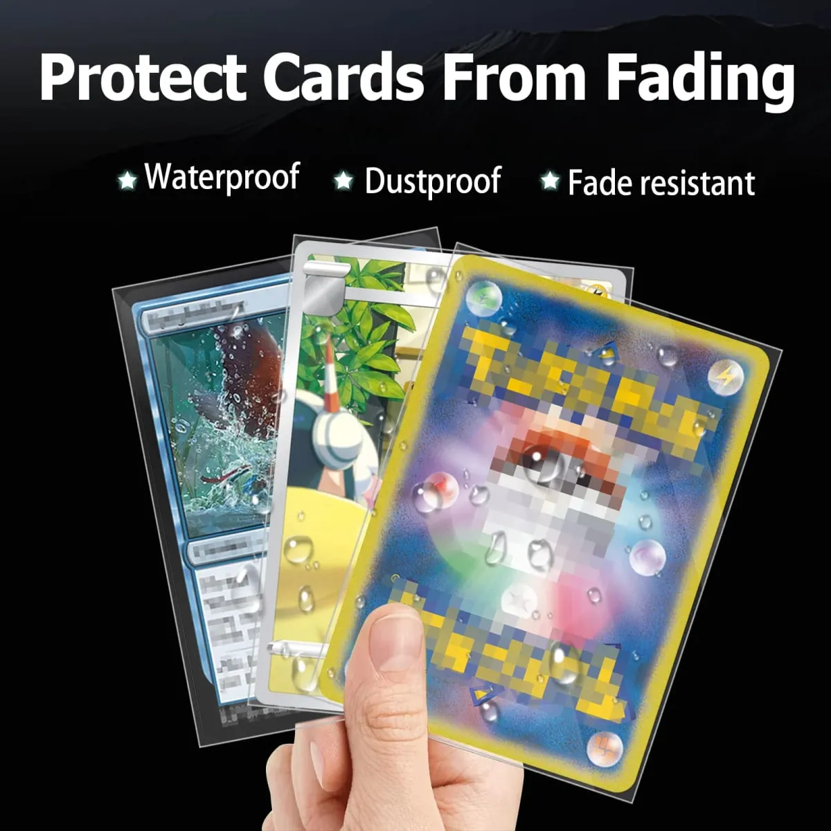 200 PCS Inner Card Sleeves Perfect Fit MTG/YGO Game Cards Sports Cards Football Cards Inner Card Sleeves Is Smooth And Tough — image 6