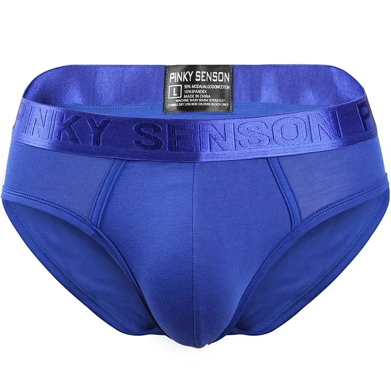 Pinky Seaso marque meilleure vente Sexy Triangle pantalon Modal mince couleur unie sous-vêtements hommes Modal slips ventiler grande taille hommes — image 5