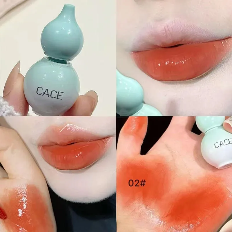 Mini Gourd Design Lip Glaze 3 Χρωμάτων Σετ Μακιγιάζ Διαρκείας Ενυδατικό Water Glass Lipgloss Tint Hydrating Lip Stain Cosmetic — image 3
