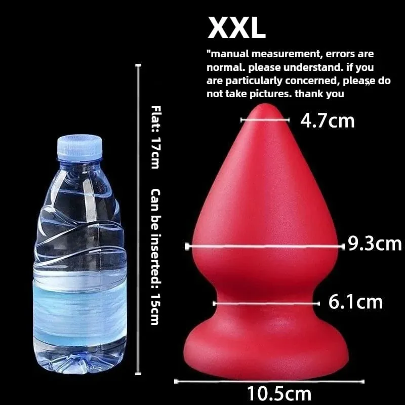 Huge Anal Plug Liquid Silicone Soft Conical Butt Plug Big Anal Dildos for Women Men G-spot /prostate Massage 18+ Sex Toys — image 18