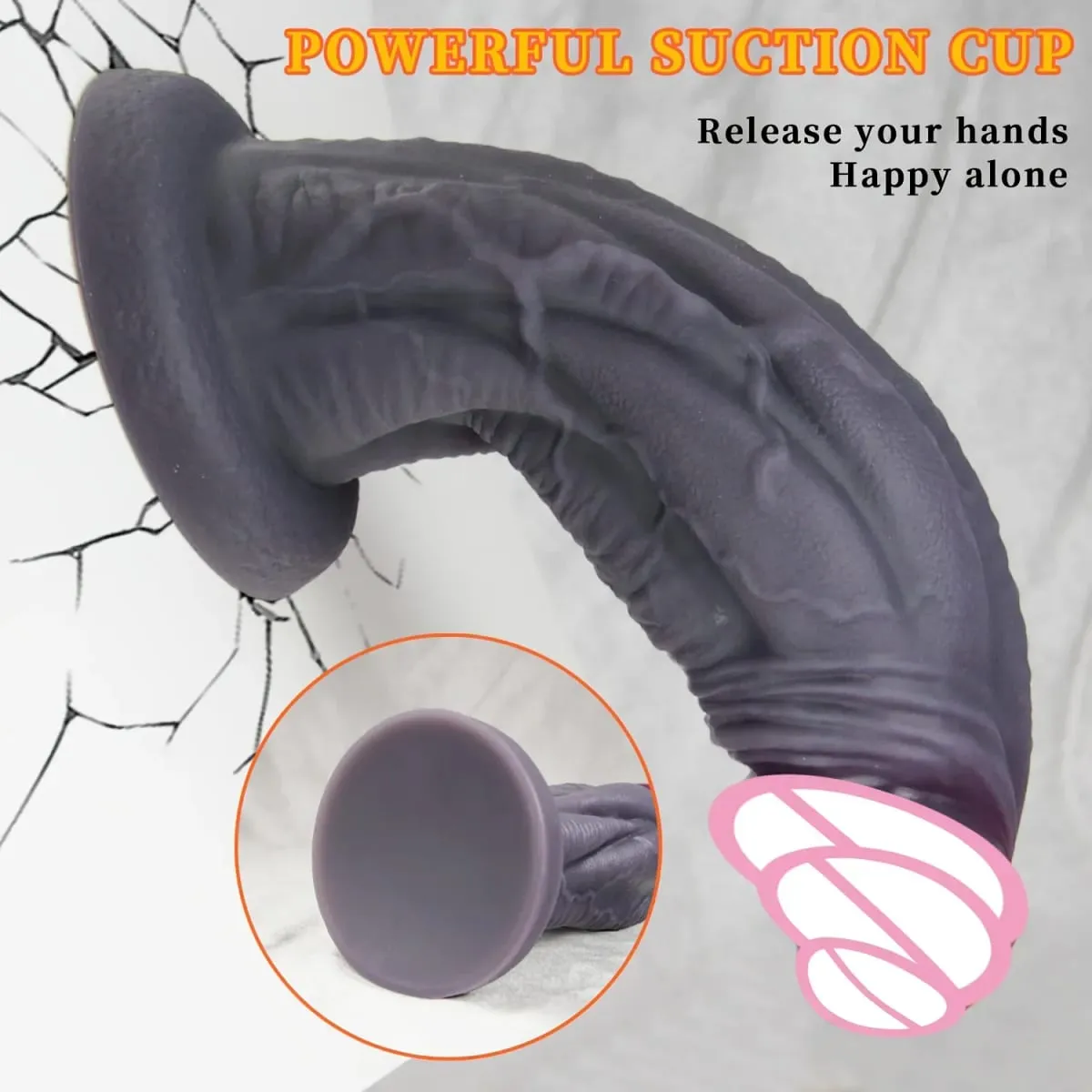 Big Soft Dildo Super Soft Silicone Large Penis with Suction Cup Flexible G-spot sex toys For Women men Lesbian — image 3