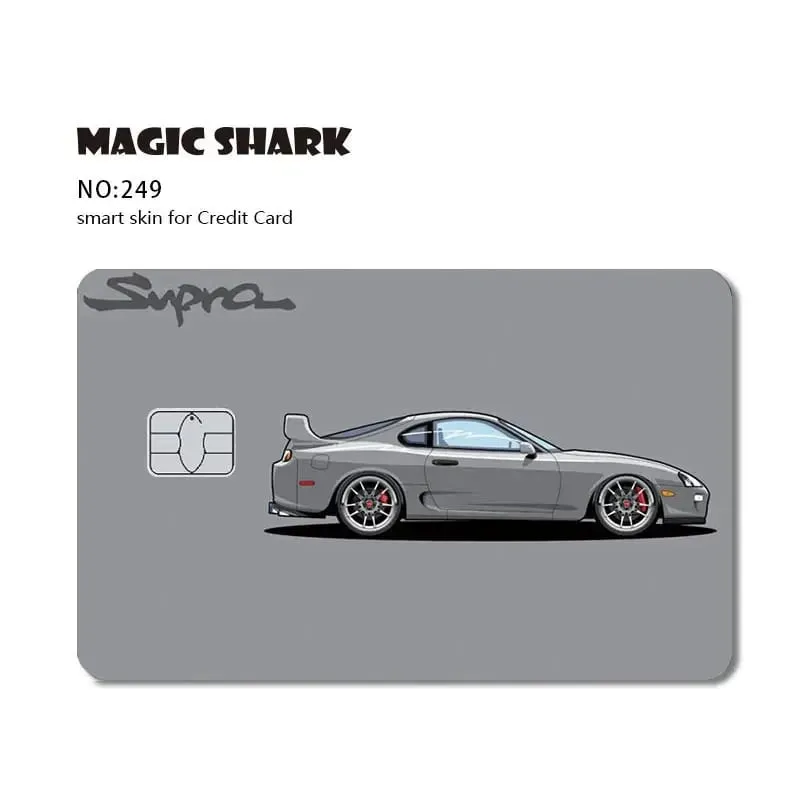 Magic Shark Dog Meme Hunter Snake Stonks 3M ματ μπροστινό αυτοκόλλητο PVC Κάλυμμα μεμβράνης για τραπεζική χρεωστική πιστωτική κάρτα — image 12