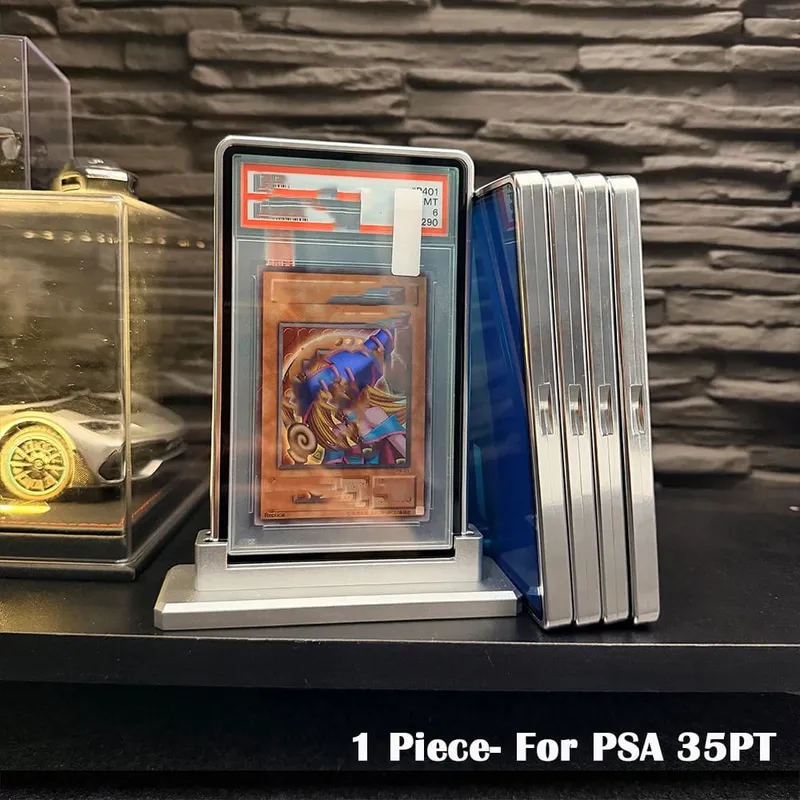 Multicolor Gradient Color Trading Card Protect Holder Metal Case for 35PT PSA CGC Graded Card