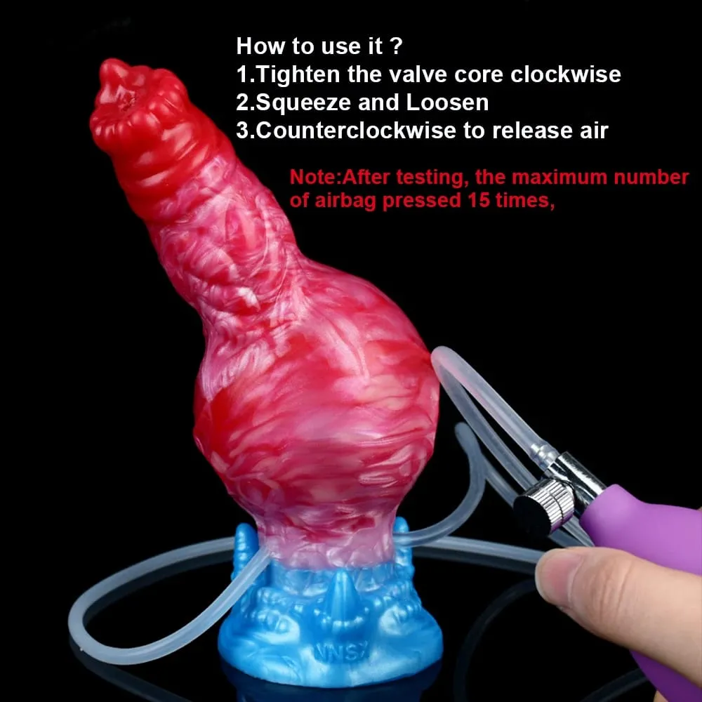 Huge Knot Squirting-Inflatable Dildo with Strong Sucker Silicone Inflat Anal Plug Trainer Beginner Sex Toys for Women Men — image 3