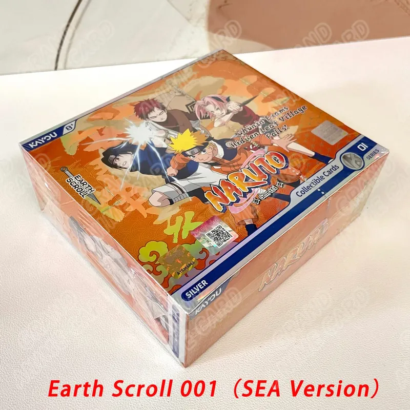 Genuíno naruto t4w8 jin1 jin2 mar versão em inglês versão global caixa de reforço anime tcg raro cr ninja mundo cartão coleção