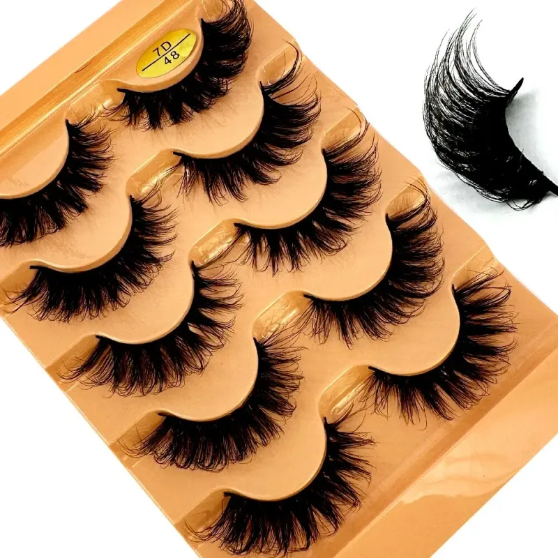 Fluffy Lashes Mink False Eyelashes Thick Cat Eye Makeup Long Natural Volume 3d Eyelashes Extension Χονδρική Βιζόν Βλεφαρίδες