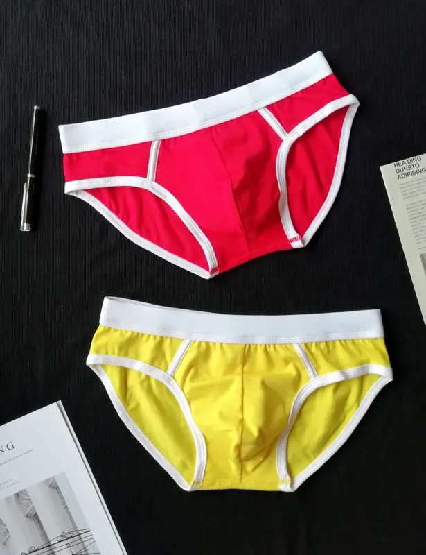 4PCS Men Cottn Briefs Underwear Simple Breathable Low Waist Lingerie Underpants Male Homewear Trunks Calzoncillos — image 20