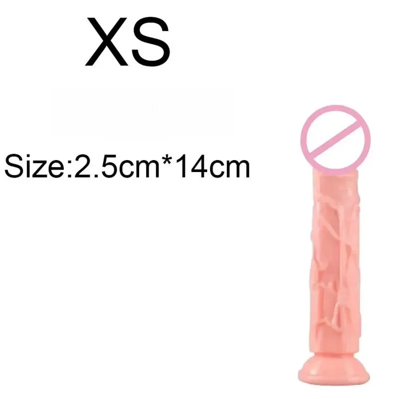 זול מציאותי 5 גדלים Butt Plug דילדו גבר נשים פין כוס יניקה צעצועי מין אנאלי כוס יניקה הומוסקסואל זין גדול מאוננות נרתיק — image 12