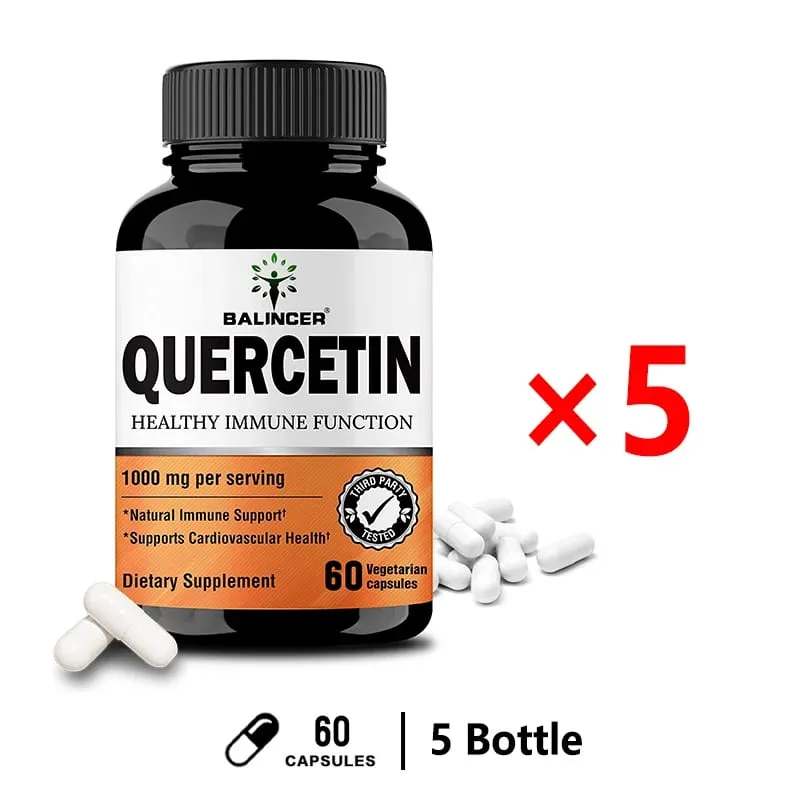 Natural Quercetin Supplement Vegan Capsules Bioflavonoid Support - Supports immune health and energy levels — image 10