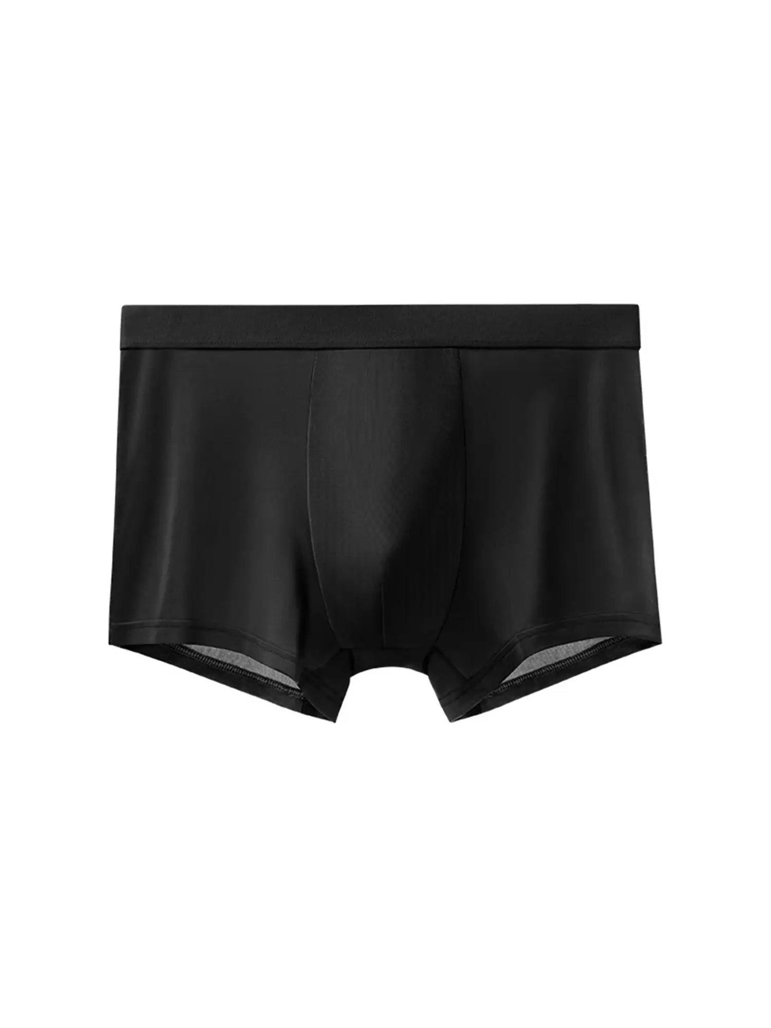 4pcs Luxury Summer Smooth Cool Satin-like Men's Boxer Shorts Underpants Breathable Crotch Male Underwear Panties Boxer Brifes — image 5