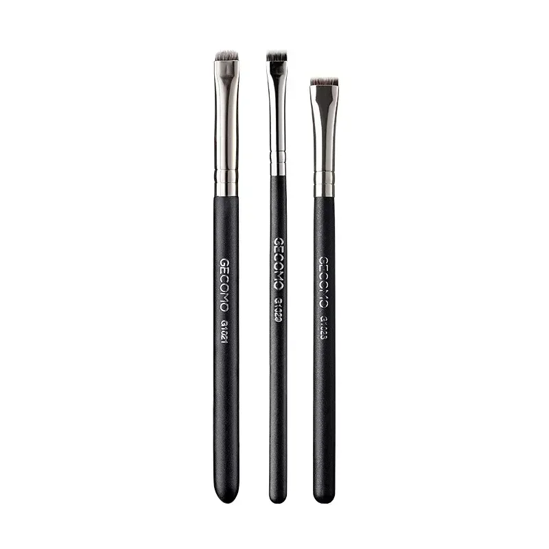 Πινέλα μακιγιάζ Eyeliner Βούρτσα λεπτομέρειας φρυδιών Φορητή Μικρή επίπεδη στρογγυλή βούρτσα Επαγγελματική γραμμή ομορφιάς φρυδιών Εργαλεία μακιγιάζ