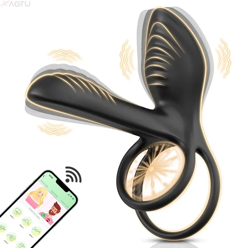 Remote Control Penis Ring Vibrator Sex Toy for Men Delay Time Prostate Massager 360° Rotation Twisting Vibrating Cock Rings 18+ — image 10