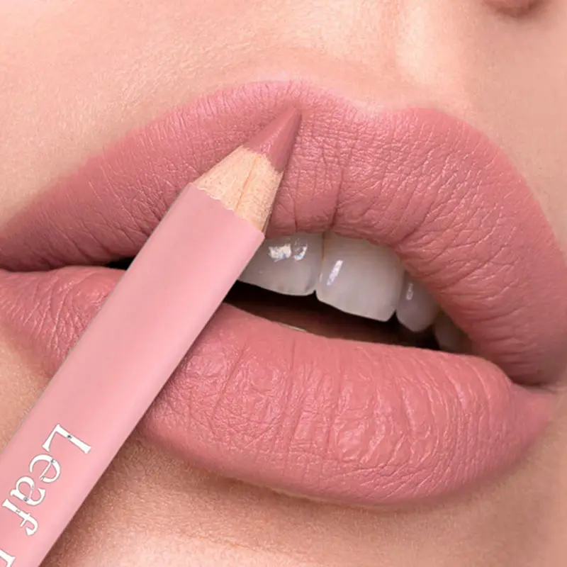 Lápis delineador labial fosco, 12 cores, à prova d'água, batom natural nude rosa, delineador pro, contorno dos lábios, maquiagem — image 1