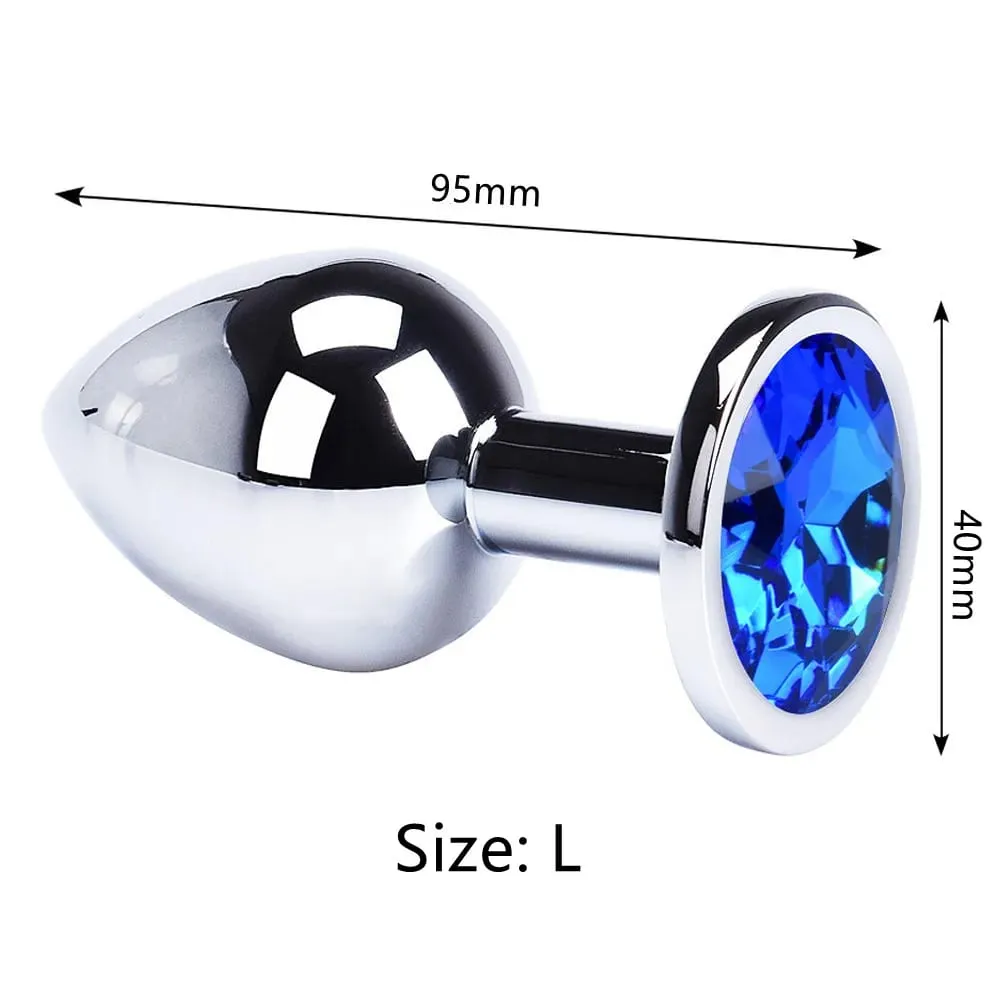 2026 Hot Sex Toy Metal Anal Plug Jewelry Base Beginner To Expert Butt Plug Adult Toy Tail Female/Male Dildos Couples Adults Game — image 3