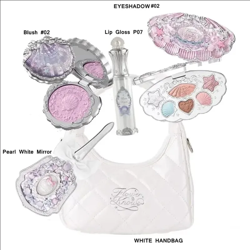 Flower Knows Σετ Μακιγιάζ Κουτί Full Swan Bear Garden Collection Ανάγλυφο Blush Shine Kit Lipstick Foundation All in Maquiagem Kit
