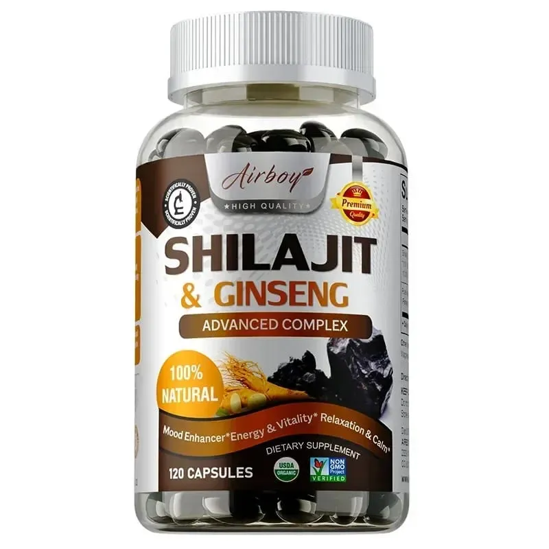 Shilajit & Ginseng - Energy & Vitality Support Improve Mental Clarity Immune Support Increase Endurance Muscle Growth