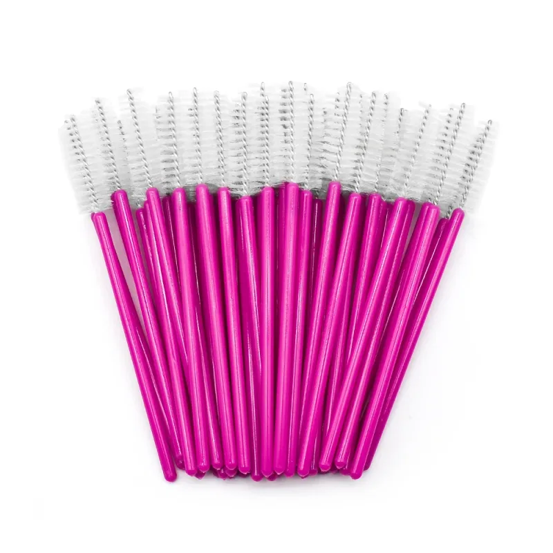 50 τμχ Βούρτσες Βλεφαρίδων μιας χρήσης Extension Rose Red Brush Brush Mascara Wand Eye Lashes Σετ καλλυντικών εργαλείων μακιγιάζ Beauty — image 13