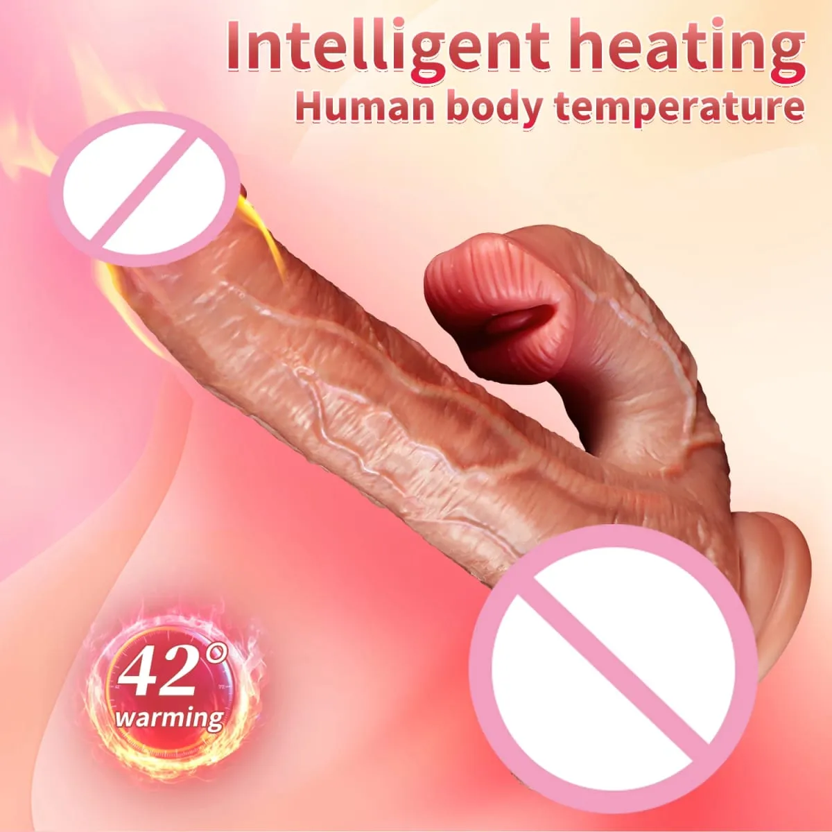 Realistic Dildo Vibrator Telescopic Female Remote Control Vaginal Masturbator Anal Plug Penis Heated Vibrating Sex Toy For Women