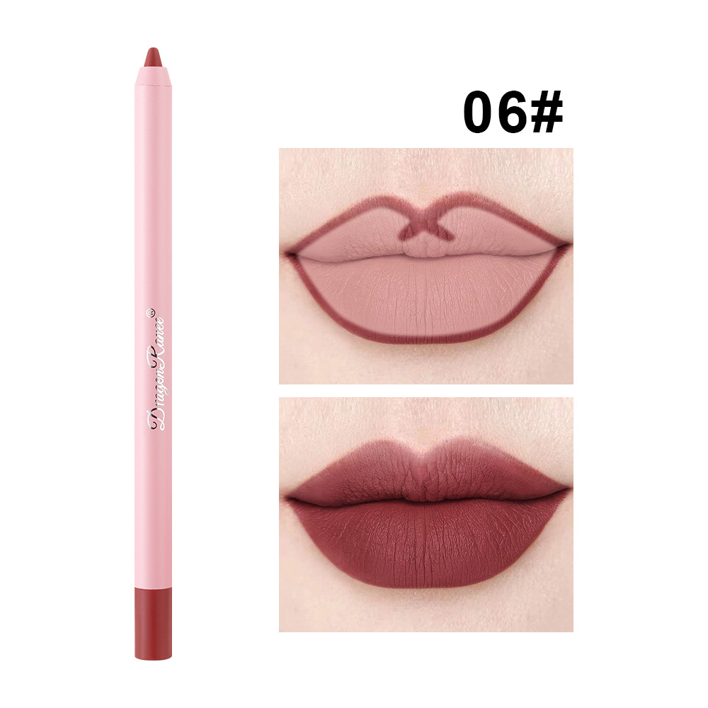Αδιάβροχη ματ επένδυση χειλιών σε Bean Paste Color Lip Plumping Lipstick Pen Non-Fading Lip Liner Αδιάβροχο και ανθεκτικό στον ιδρώτα Ματ Lip Liner μακράς διαρκείας στυλό Plump Lip Lipstick One-Second — image 11