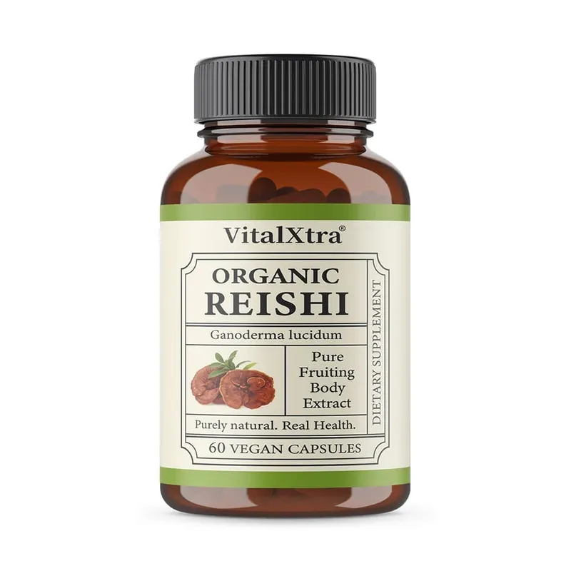Reishi Mushroom Capsules 1000mg Ganoderma Lucidum Υποστηρίζει την χαλάρωση του ανοσοποιητικού υγείας τον ύπνο και τη φυσική ενέργεια Vegan μη ΓΤΟ — image 10