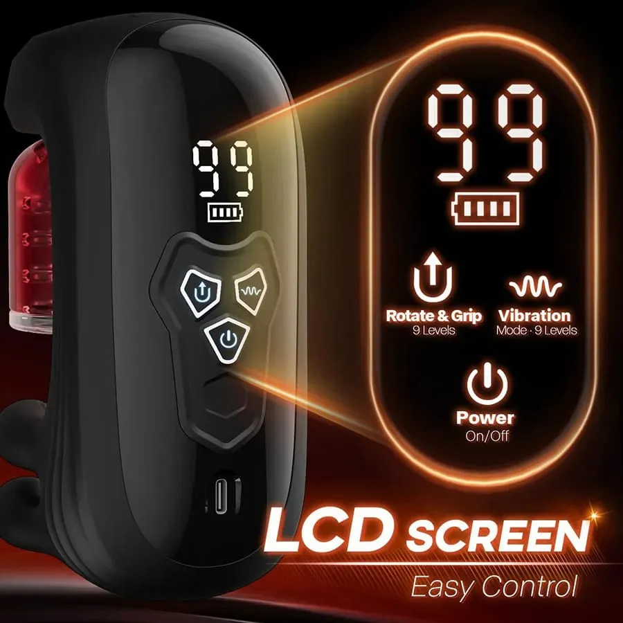 9 Biting Rotating Modes Blowjob Sex Machine Stroker for Training Stimulation Increase Endurance Adult Sex Toys for Men Pleasure — image 4