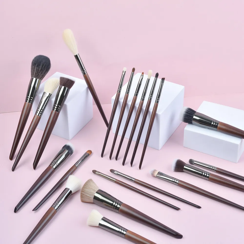 Ovw conjunto de pincéis de maquiagem beleza puff esponja ovo em pó kabuki blush corretivo sombra de olho kit de pincel de maquiagem — image 6