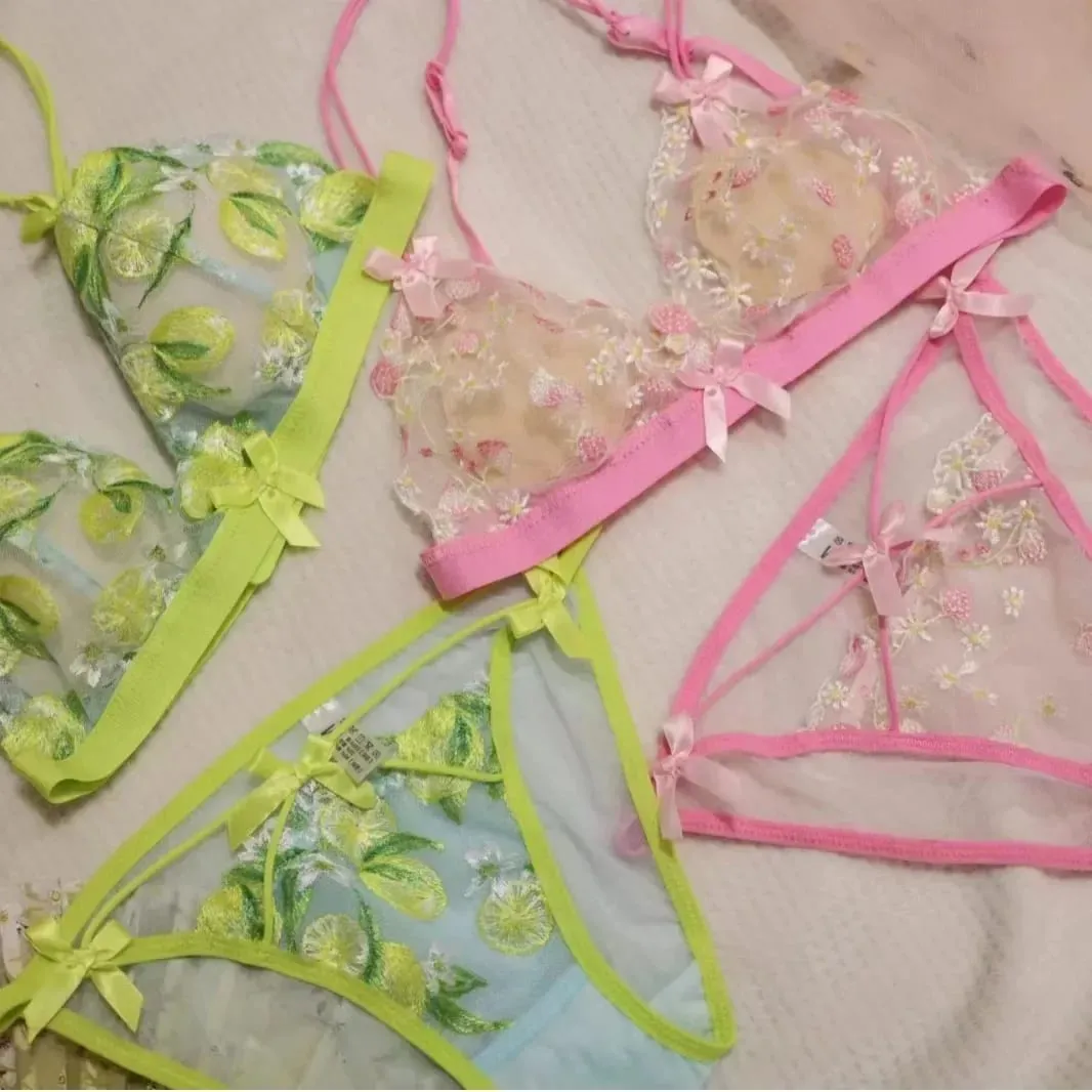 Σέξι δαντέλα Bralette Σετ για Γυναικεία Τρίγωνο Κύπελλο ασύρματα άνετα εσώρουχα — image 4