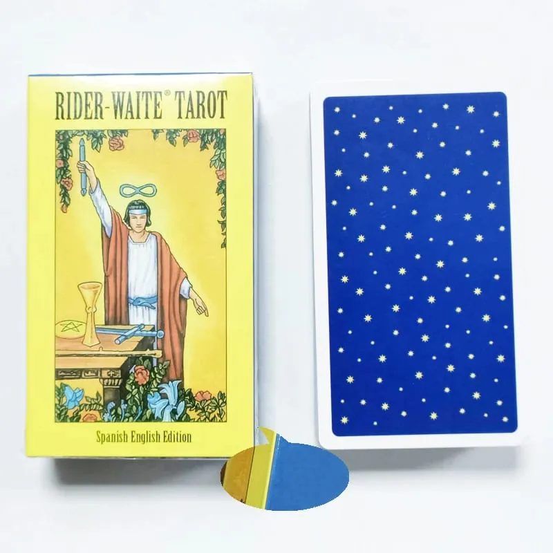 78Pcs The Rider Waite Ταρώ Card Divination Προσωπική χρήση Tarot Deck Αγγλική Ισπανική Έκδοση Oracles Deck for Girl Επιτραπέζιο παιχνίδι — image 3