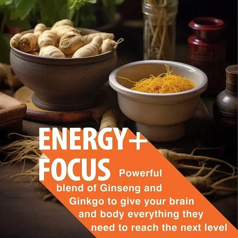 Panax Ginseng + Ginkgo Biloba - Immune Support Enhance Physical Performance Improve Memory and Maintain Overall Health — image 5