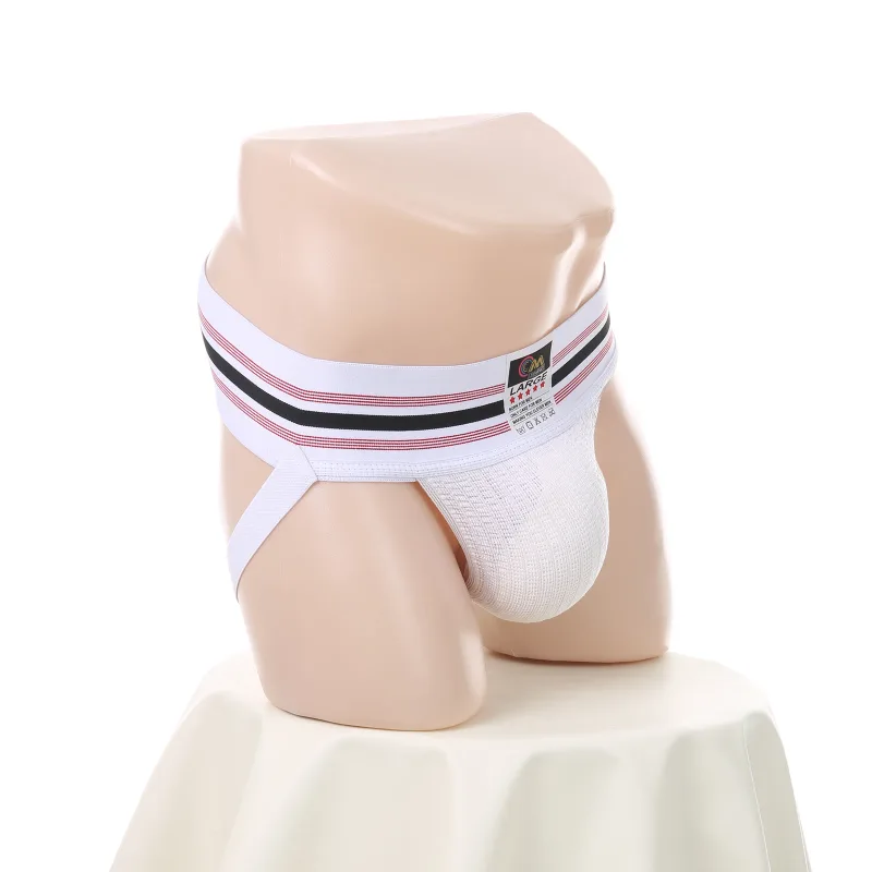 Men Underwear Athletic Jock Strap Supporter Classic Thong Elastic Wide Waistband Underpants Breathable Jockstrap Sexy Lingerie — image 15