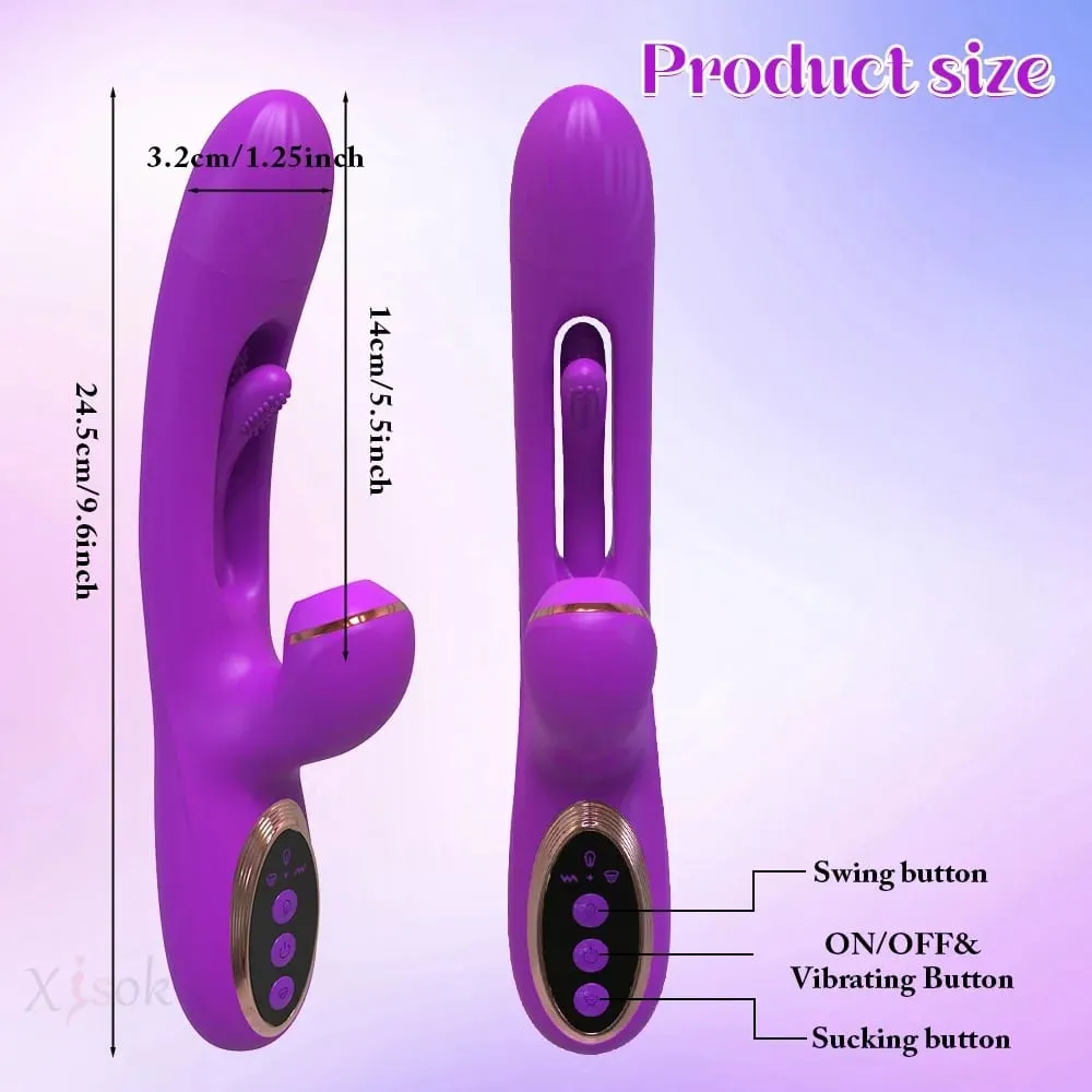 מוצץ רטט מנפנף לנשים דגדגן G Spot Stimulator דילדו הקשה נרתיק לעיסוי רוטט למבוגרים צעצועי מין נקבה 18+ — image 6