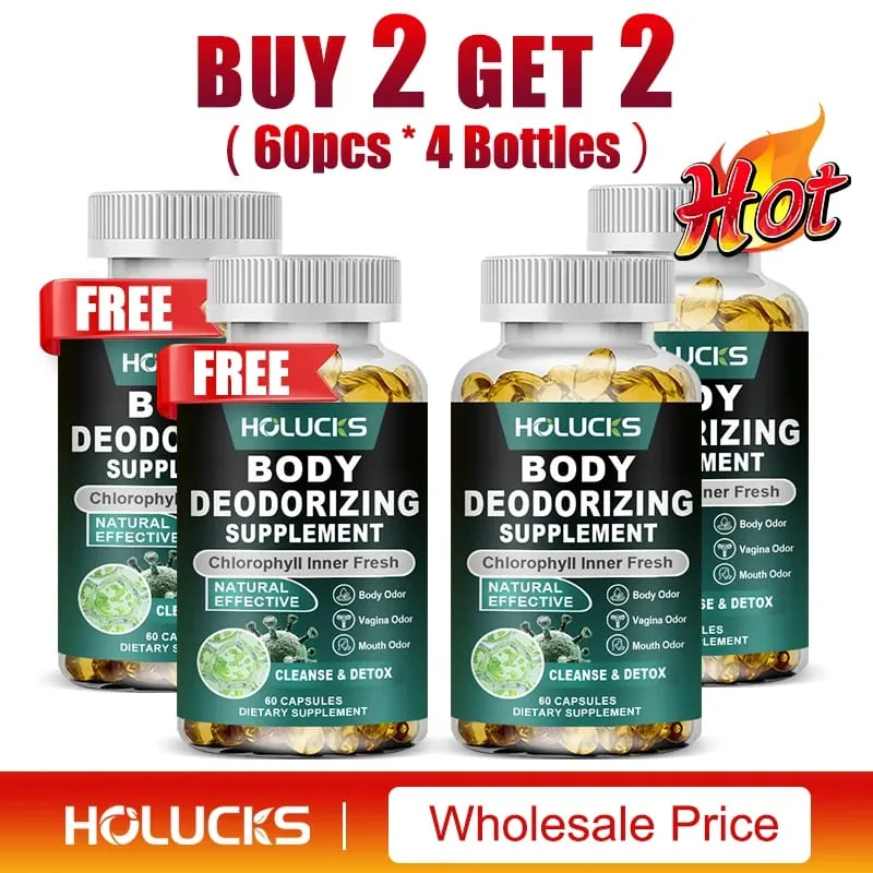 Chlorophyll Capsules Supplement Body Deodorizing Deos & Cleanse Digestion Support for Gut & Skin Health — image 11