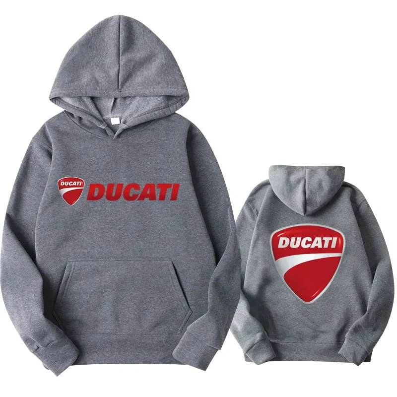 2026 DUCATIรถจักรยานยนต์Hoodiesเสื้อกีฬากลางแจ้งMotogpขี่จักรยานAll-Seasonพัดลมชุดชายเสื้อผ้าสตรี