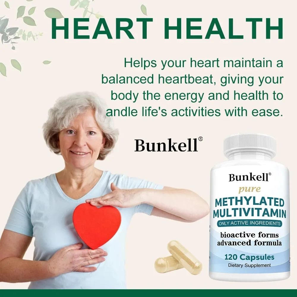 High-potency Methylated Multivitamin Supplement with Vitamins C D B12 To Support Energy and Focus and Maintain Heart Health — image 2
