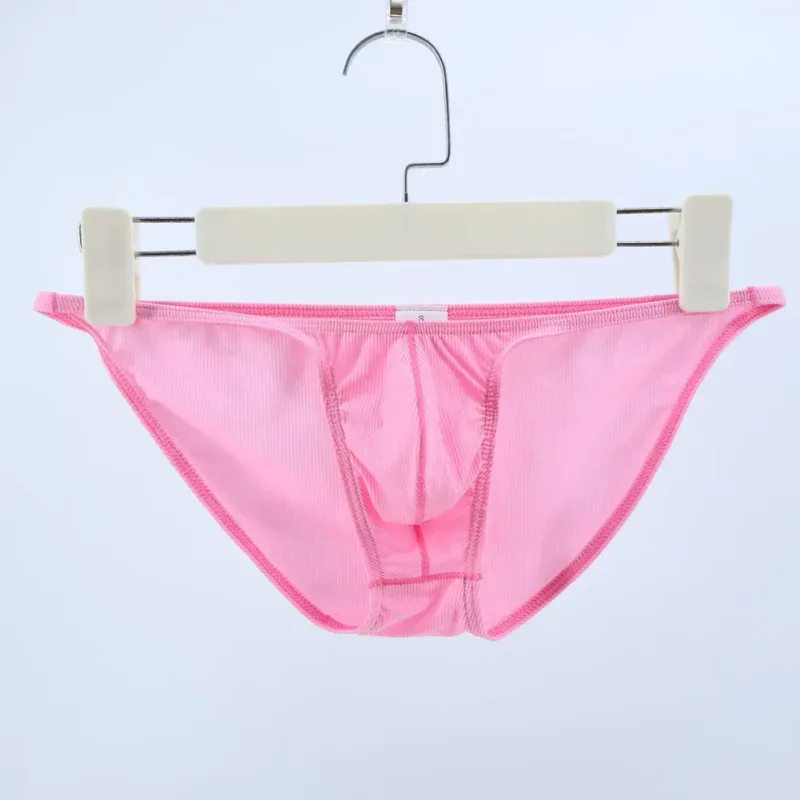 Men Fashion Ribbing Sexy High Fork Underwear Briefs U Convex Pouch Low Rise Man Comfortable Underpants Quick-drying — image 6