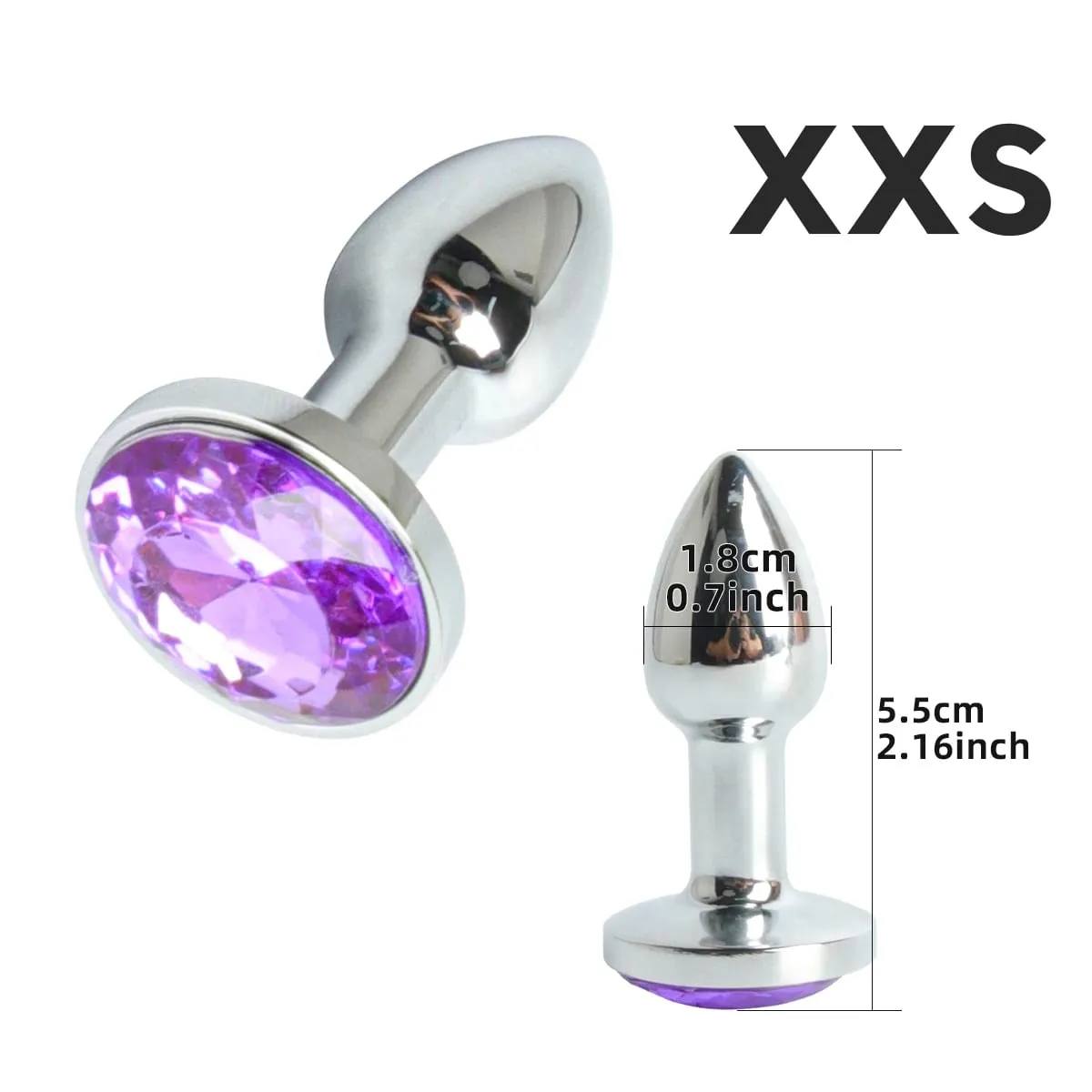 Mini Metal Anal Plug XXS Small Anal Dilator For Adult Men Women Butt Plug With Round Crystal Female Masturbation Anus Sex Toys — image 6