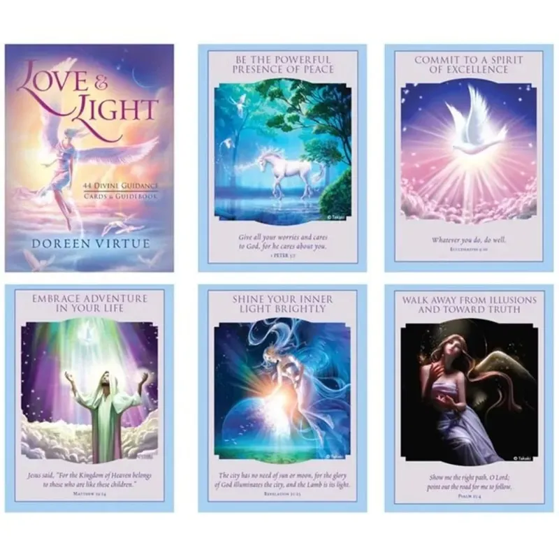 44 τεμ. Love Light Divine Guidance Oracle Cards Επιτραπέζιο παιχνίδι Oracle Card 11*6,5cm — image 2