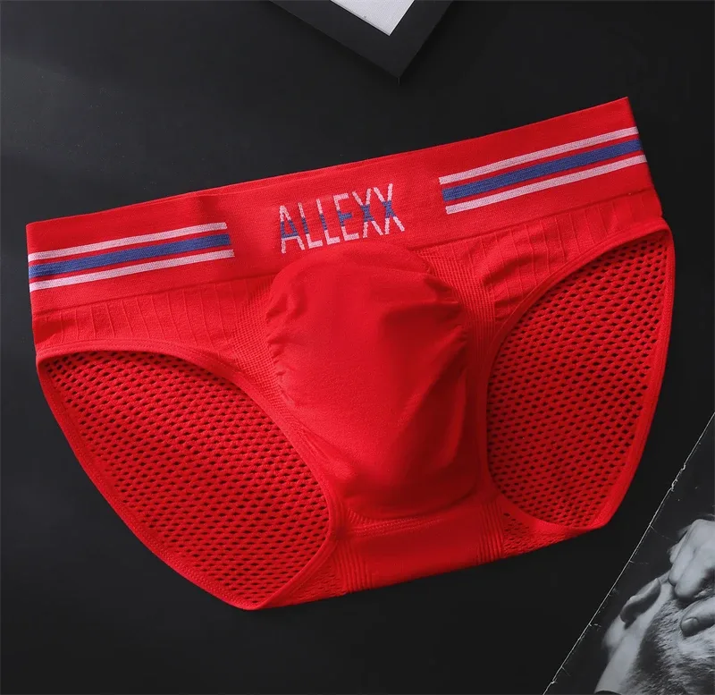 Nen's underwear Letter wide waist cuecas masculino sexys tøy men cueca mesh sissy lencerías muy hot U convex calzoncillos hombre